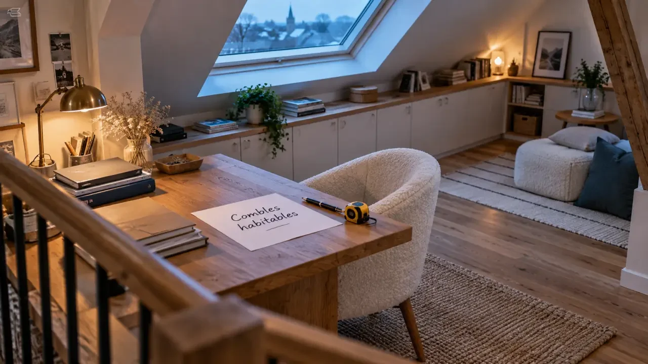 Quelle idée d’aménagement de combles choisir : chambre, bureau ou salle de bains ?